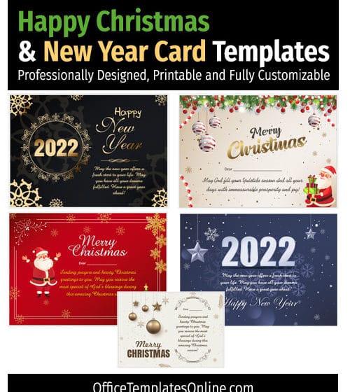 5+ modèles de cartes de Noël et du Nouvel An pour MS Word