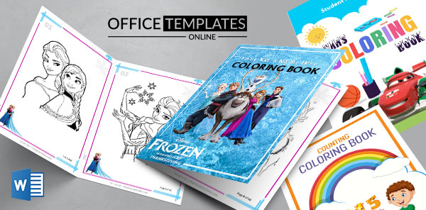 Modèles de livre de coloriage gratuits imprimables pour les enfants dans MS Word