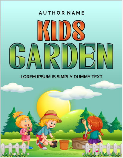 Pages de couverture du journal de jardinage pour enfants |  Télécharger Modifier et imprimer