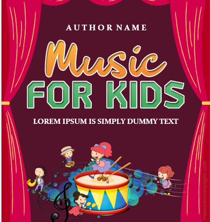 Pages de couverture du thème de la musique pour les enfants |  Télécharger Modifier et imprimer