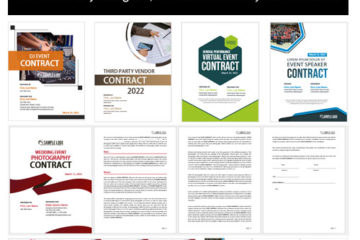 Plus de 6 modèles de contrat d'événement avec pages de couverture dans MS Word