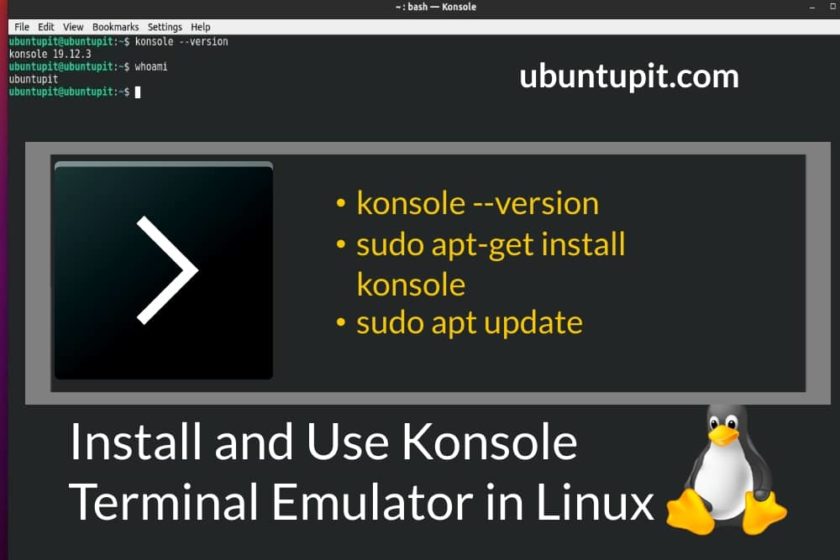 Comment installer et utiliser l’émulateur de terminal Konsole dans le système Linux