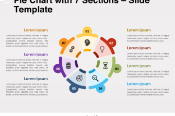 Graphique à secteurs avec 7 sections pour PowerPoint et Google Slides