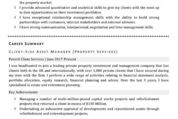 Modèle de CV de gestionnaire d’actifs (conforme à l’ATS) |  Modèle de CV maître