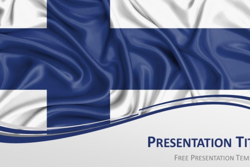 Modèle de drapeau de la Finlande pour PowerPoint et Google Slides – PresentationGO