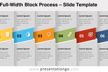 Processus de bloc pleine largeur gratuit pour PowerPoint et Google Slides