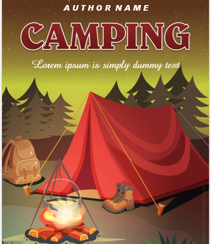 Modèles de page de couverture de camping |  Télécharger et modifier des pages