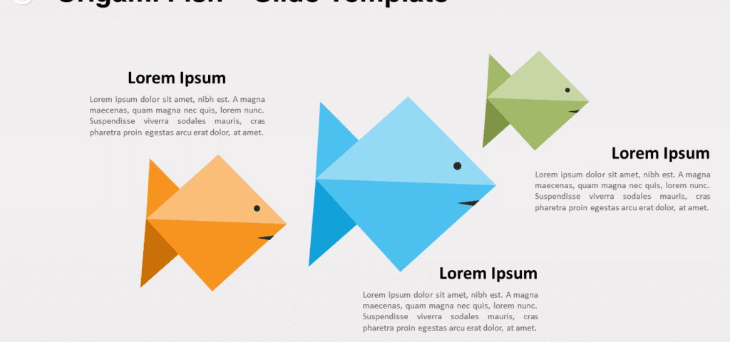 Poisson origami pour PowerPoint et Google Slides – PresentationGO