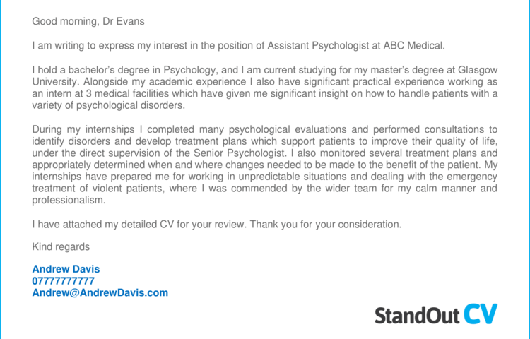 Exemples de lettre de motivation d’assistant psychologue [Get the job]