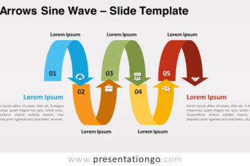 Flèches sinusoïdales pour PowerPoint et Google Slides – PresentationGO
