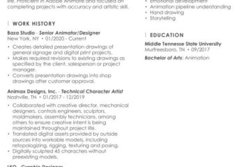 Animateur |  Modèles de CV gratuits + Guide pratique
