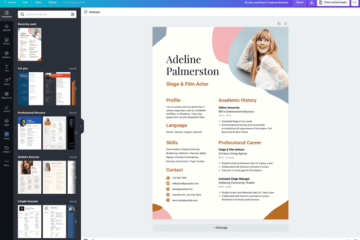 Comment créer un CV dans Canva - Modèles de CV