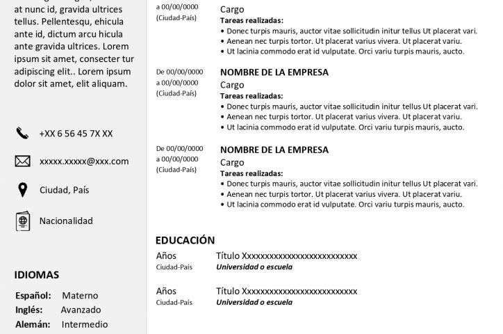 Curriculum for carrefour - Modèles de CV