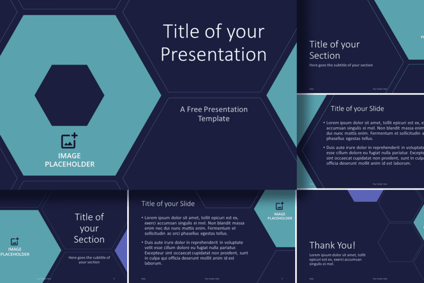 Modèle Beehive Tech pour PowerPoint et Google Slides
