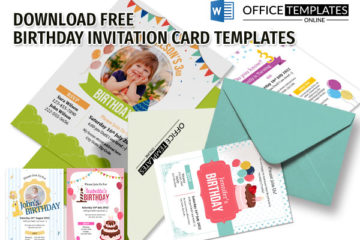 5+ modèles gratuits de cartes d’invitation d’anniversaire de bébé pour MS Word