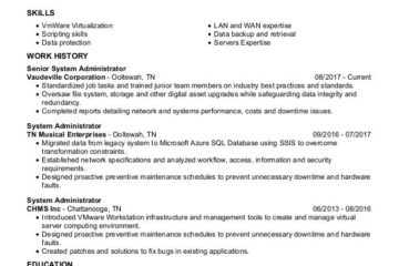 Administrateur système |  Modèles de CV gratuits + Guide pratique