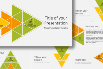 Modèle de mosaïque triangulaire pour PowerPoint et Google Slides