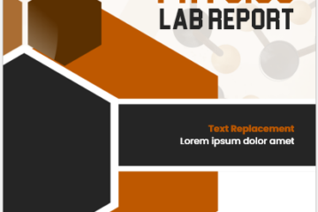 Page de couverture du rapport de laboratoire de physique