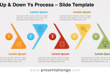 Processus Up & Down Ys gratuit pour PowerPoint et Google Slides
