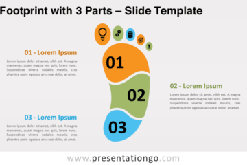 Empreinte en 3 parties pour PowerPoint et Google Slides – PresentationGO