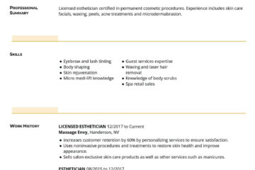 Modèles de CV de cosmétologie téléchargeables |  Pour les meilleurs emplois
