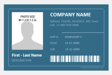 10 meilleurs modèles de badges d’identification avec photo pour les employés de bureau