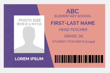 5 modèles de badges d’identification d’école modifiables pour les enseignants/étudiants