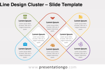 Cluster de conception de ligne pour PowerPoint et Google Slides
