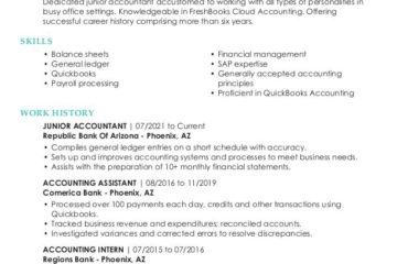 Modèles de CV de comptabilité téléchargeables |  Pour les meilleurs emplois