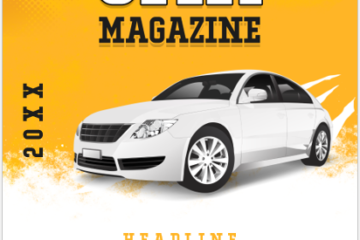 Modèles de page de couverture de magazine automobile pour Word |  Texte modifiable