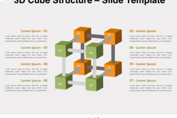Structure de cube 3D pour PowerPoint et Google Slides