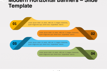 Bannières horizontales modernes pour PowerPoint et Google Slides