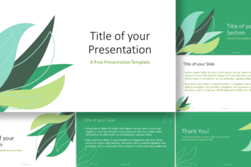 Modèle de feuilles tropicales pour PowerPoint et Google Slides