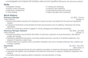 Responsable Pharmacie |  Modèles de CV gratuits + Guide pratique