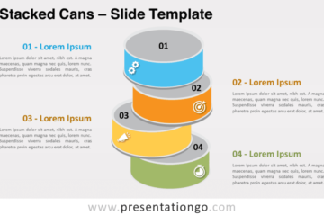 Canettes empilées pour PowerPoint et Google Slides – PresentationGO