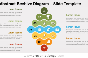 Diagramme de ruche abstrait pour PowerPoint et Google Slides