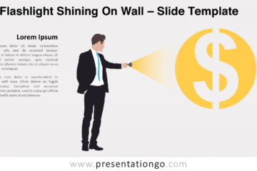 Flashlight Shining On Wall pour PowerPoint et Google Slides