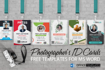 7+ modèles gratuits de cartes d’identité de photographe au format MS Word