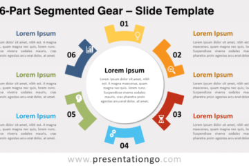 Équipement segmenté en 6 parties pour PowerPoint et Google Slides – PresentationGO