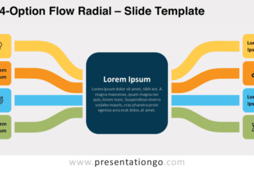Flow Radial à 4 options pour PowerPoint et Google Slides – PresentationGO