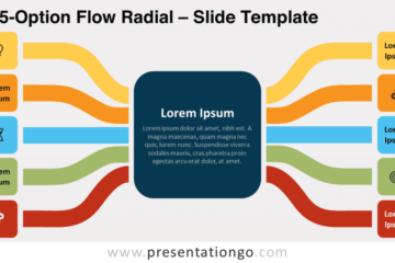 Flow Radial à 5 ​​options pour PowerPoint et Google Slides – PresentationGO