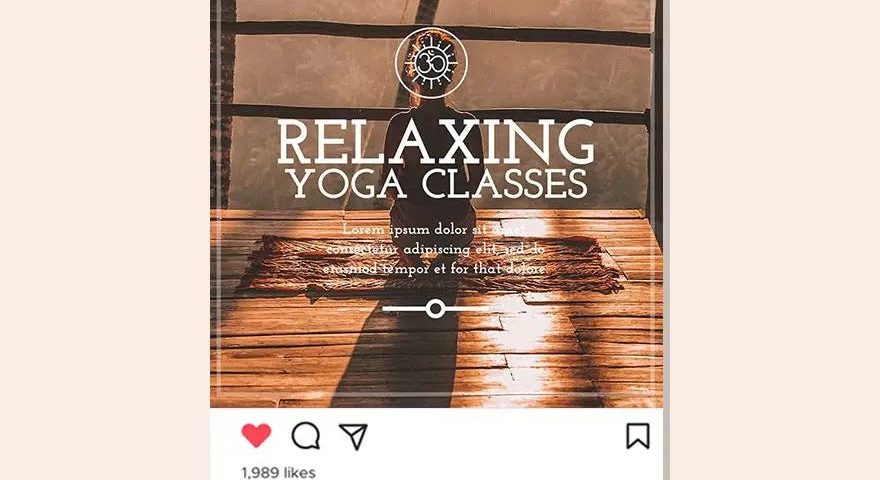 idées et exemples d'annonces de yoga sur Instagram