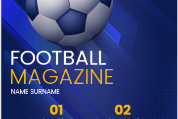 Modèles de page de couverture de magazine de football |  Télécharger des fichiers Word