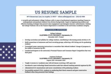 Comment rédiger un CV américain [Format & Free Sample]