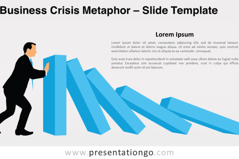 Métaphore de la crise commerciale pour PowerPoint et Google Slides – PresentationGO