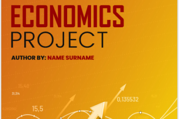 Page de couverture du projet économique