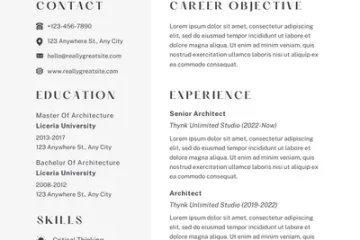 Comment faire un curriculum vitae d’architecte expérimenté : Guide complet – Modèles de CV