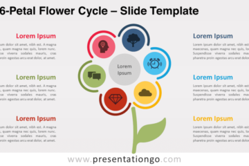 Cycle de fleurs à 6 pétales pour PowerPoint et Google Slides – PresentationGO