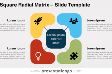 Matrice radiale carrée pour PowerPoint et Google Slides – PresentationGO