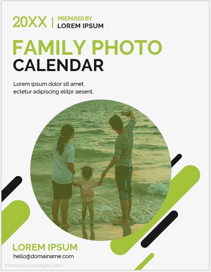Modèles de page de couverture de calendrier photo de famille |  Télécharger un fichier